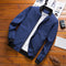 Young Jacket Stand Collar Windbreaker Baseball Jersey Outerwear