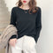 Img 10 - Women Thin Round-Neck Slimming Western Tops Sweater