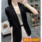 Img 2 - Women Korean Slimming Elegant Black White Suit Tops Casual Blazer