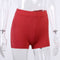 IMG 144 of PSolid Colored Knitted Shorts Women Europe Street Style Straight Shorts