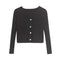 Img 8 - Women All-Matching Tops Short Korean Western Thin Cardigan Sweater