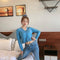IMG 128 of Sweater Women Korean Petite Solid Colored Short Cardigan V-Neck Under Long Sleeved Outerwear