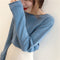 Img 12 - Women Thin Round-Neck Slimming Western Tops Sweater