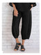 Img 6 - Solid Colored Plus Size Women Minimalist Loose Casual Ankle-Length Pants