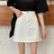 Img 3 - Summer Black Denim Skirt Women Korean Trendy A-Line High Waist Slim Look Hip Flattering Skirt