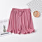 IMG 111 of Summer insRunning Shorts Women Wide Leg Solid Colored All-Matching High Waist Jogging Casual Pants A-Line Beach Activewear
