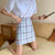 Img 1 - All-Matching Elegant Chequered Skirt Women Summer Teenage Girl College High Waist Slim Look A-Line Pencil