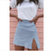 Img 7 - Europe Fresh Looking Floral Splitted Hip Flattering Women Skirt