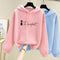 Img 2 - Sweatshirt Women Thick Student Korean Loose Round-Neck Hooded Long Sleeved Plus Size