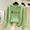 Sweatshirt Women Thick Student Korean Loose Round-Neck Hooded Long Sleeved Plus Size Outerwear