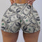 Popular Europe Women Sexy Fitted Casual Pattern Printed Shorts
