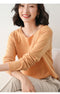 IMG 102 of Folded Round-Neck Sweater Women Korean Loose All-Matching Undershirt Plus Size Outerwear