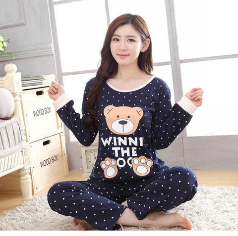 Summer Women Short Sleeve Sets Pajamas Mid-Length Cropped Pants Outdoor Loungewear Mickey Mouse Sleepwear