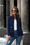 Img 8 - Women Popular Solid Colored St Collar Zipper Button Jacket