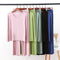 Img 1 - Modal Plus Size Korean V-Neck Long Sleeved Wide-legged Pants Two-Piece Sets Loungewear