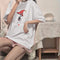 Img 10 - insWomen Short Sleeve T-Shirt Summer Korean Harajuku BF Student Loose Half Sleeved Tops T-Shirt