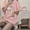 Img 3 - insWomen Short Sleeve T-Shirt Summer Korean Harajuku BF Student Loose Half Sleeved Tops T-Shirt