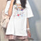Img 4 - insWomen Short Sleeve T-Shirt Summer Korean Harajuku BF Student Loose Half Sleeved Tops T-Shirt