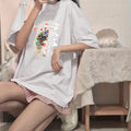 Img 13 - insWomen Short Sleeve T-Shirt Summer Korean Harajuku BF Student Loose Half Sleeved Tops T-Shirt