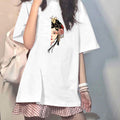 Img 14 - insWomen Short Sleeve T-Shirt Summer Korean Harajuku BF Student Loose Half Sleeved Tops T-Shirt