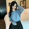 Img 1 - Long Sleeved T-Shirt Undershirt Women Korean Loose All-Matching Solid Colored Popular Inspired Tops ins