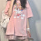 Img 1 - insWomen Short Sleeve T-Shirt Summer Korean Harajuku BF Student Loose Half Sleeved Tops T-Shirt