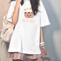 Img 7 - insWomen Short Sleeve T-Shirt Summer Korean Harajuku BF Student Loose Half Sleeved Tops T-Shirt