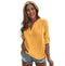 Img 1 - V-Neck Long Sleeved Solid Colored Casual Women Blouse