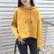 Img 5 - Cotton Sweatshirt Thin Women Long Sleeved Hooded Korean Loose High Waist Tops