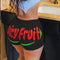 Img 13 - Popular Europe Women Sexy Fitted Shorts Pattern Printed Yoga Pants