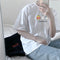 Img 15 - Summer Women Korean Loose Short Sleeve Student Harajuku T-Shirt Tops