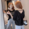 Img 5 - T-Shirt Women Short Sleeve Niche Trendy V-Neck Bare Back Plus Size Tops ins