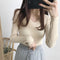 Img 5 - Fitted Stretchable Women Korean All-Matching Slimming Long Sleeved Sweater