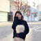 IMG 136 of Sweater Women High Collar Western Loose Lazy Knitted insTops Outerwear