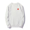 Img 5 - Japanese playTrendy Red Embroidery Round-Neck Sweatshirt Heart Shaped Loose Men Women Couple