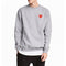 IMG 116 of Japanese playTrendy Red Embroidery Round-Neck Sweatshirt Heart Shaped Loose Men Women Couple Outerwear