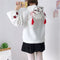 IMG 110 of Japanese Mori Girls Adorable Embroidered Flower Hooded Fringe Embroidery Thick Teens Sweatshirt Outerwear