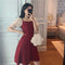 Img 8 - Dress Women Korean Gentle Elegant Slim Look A-Line Summer Fairy Chiffon Dress