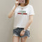 Summer Korean Short Sleeve Round-Neck Couple T-Shirt Student Tops Matching T-Shirt