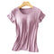 Padded Loungewear Women Short Sleeve T-Shirt Pajamas Innerwear Summer Thin One Piece Outdoor Sleepwear