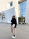 IMG 133 of Sweater Women High Collar Western Loose Lazy Knitted insTops Outerwear