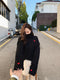 IMG 134 of Sweater Women High Collar Western Loose Lazy Knitted insTops Outerwear