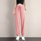 Img 8 -Sport Pants Women Daisy Ice Silk Lantern Loose Jogger Embroidered Flower Casual Drape Anti Mosquito Cool Pants