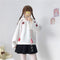 IMG 107 of Japanese Mori Girls Adorable Embroidered Flower Hooded Fringe Embroidery Thick Teens Sweatshirt Outerwear