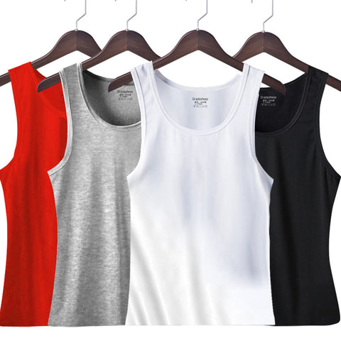 Img 1 - Men Tank Top Fitted Fitness Under Sleeveless Slim Look Round-Neck Stretchable Quick Dry Sporty Summer