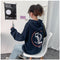 IMG 108 of Hooded Japanese Street Style Hip-Hop Alphabets Printed Loose Student Young Sweatshirt Women Outerwear