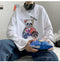 IMG 113 of insCartoon Long Sleeved T-Shirt Loose Couple All-Matching Trendy Outdoor Sweatshirt T-Shirt