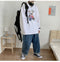 IMG 119 of insCartoon Long Sleeved T-Shirt Loose Couple All-Matching Trendy Outdoor Sweatshirt T-Shirt