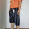 Img 30 - Men Beach Pants Mid-Length Sporty Casual Cotton Blend Printed Cultural Style Green Home Beachwear