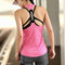 Yoga Tank Top Women Stretchable Quick Dry Slim Look Sporty Jogging Fitness T-Shirt Activewear